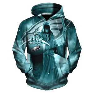 Philadelphia Eagles The Heath Hold Logo All Over Print Hoodie