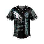 Philadelphia Eagles American Football Team Members Graphic Baseball Jersey