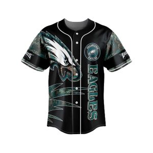 Philadelphia Eagles American Football Team Members Graphic Baseball Jersey
