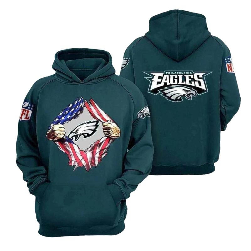 Philadelphia Eagles American Ripped 3D Hoodie All Over Printed 1024X1024 1