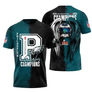 Philadelphia Eagles Angel Champions AOP T-Shirt