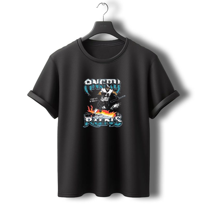 Philadelphia Eagles Angry Runs Saquon Barkley Football Player T Shirt T Shirt 0 1