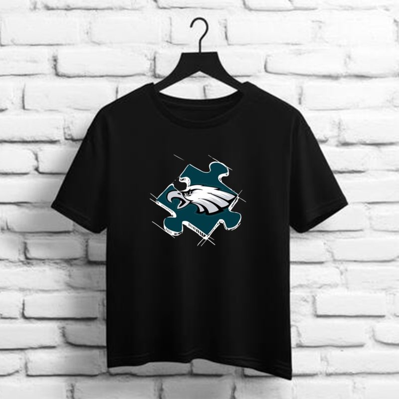 Philadelphia Eagles Autism Puzzle T Shirt 1 1