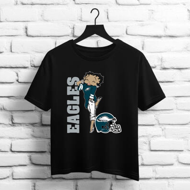Philadelphia Eagles Betty Boops Shirt T Shirt 1 1