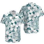 Philadelphia Eagles Botanical Elegance White Floral Hawaiian Shirt