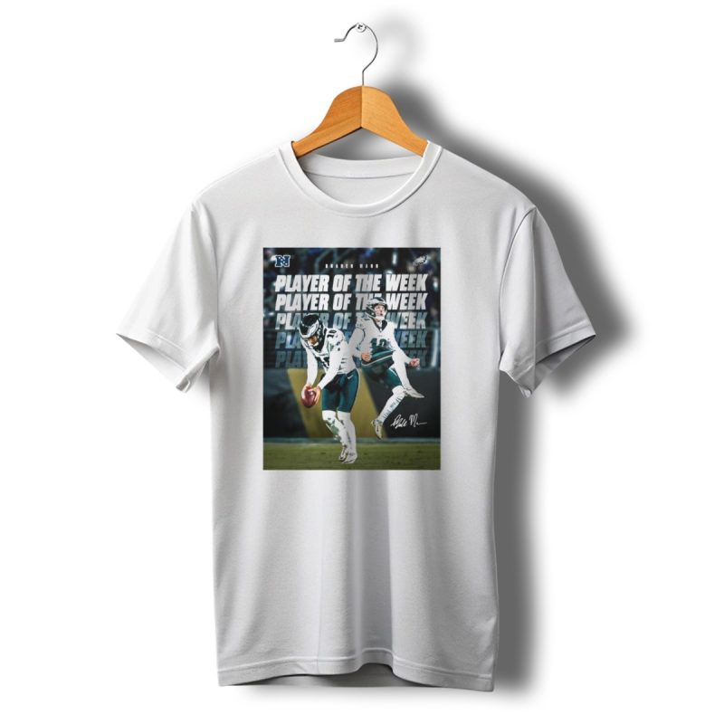 Philadelphia Eagles Braden Mann Player Of The Week Nfc Signature T Shirt T Shirt 1 1