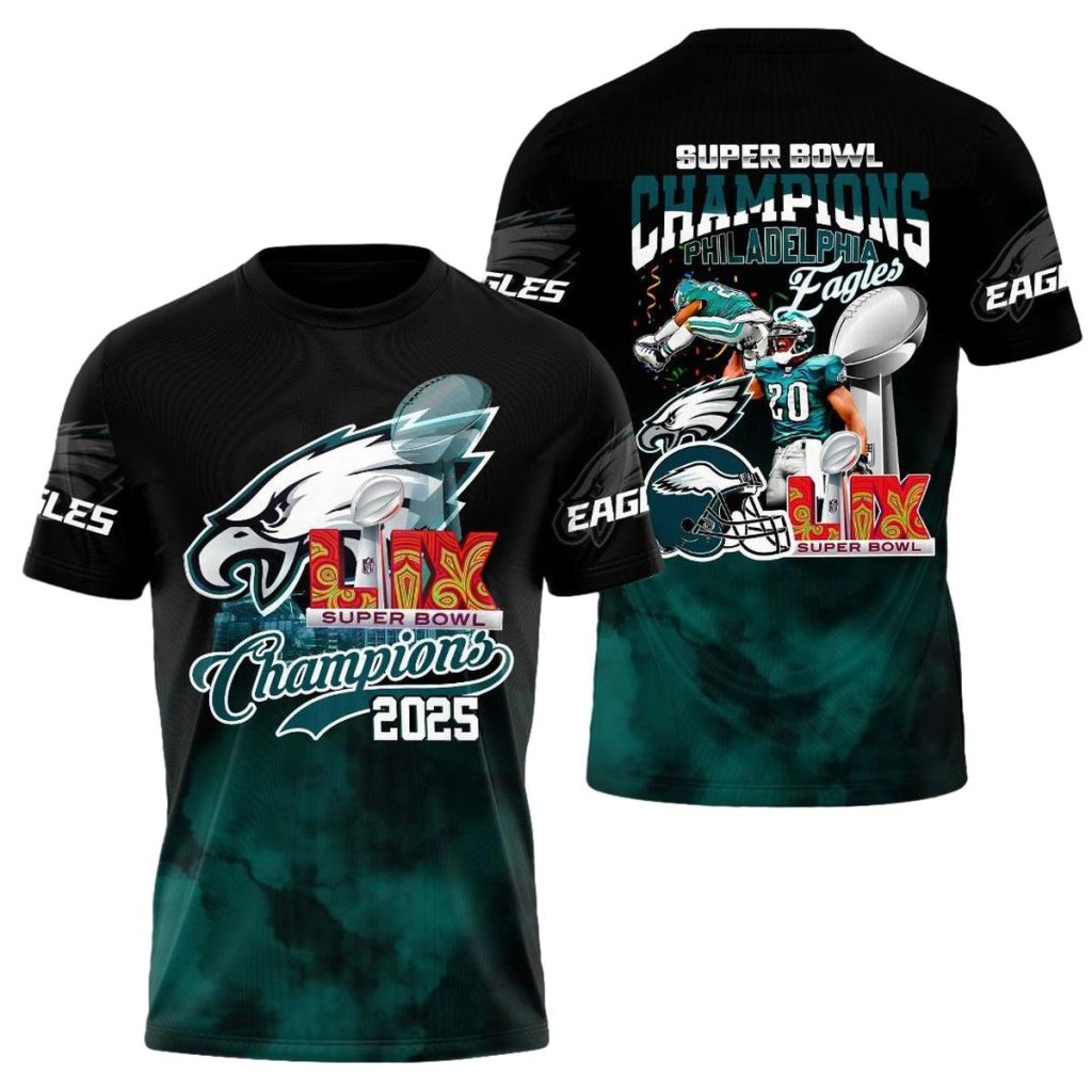 Philadelphia Eagles Brian Dawkins Sb Champions Aop Tshirt