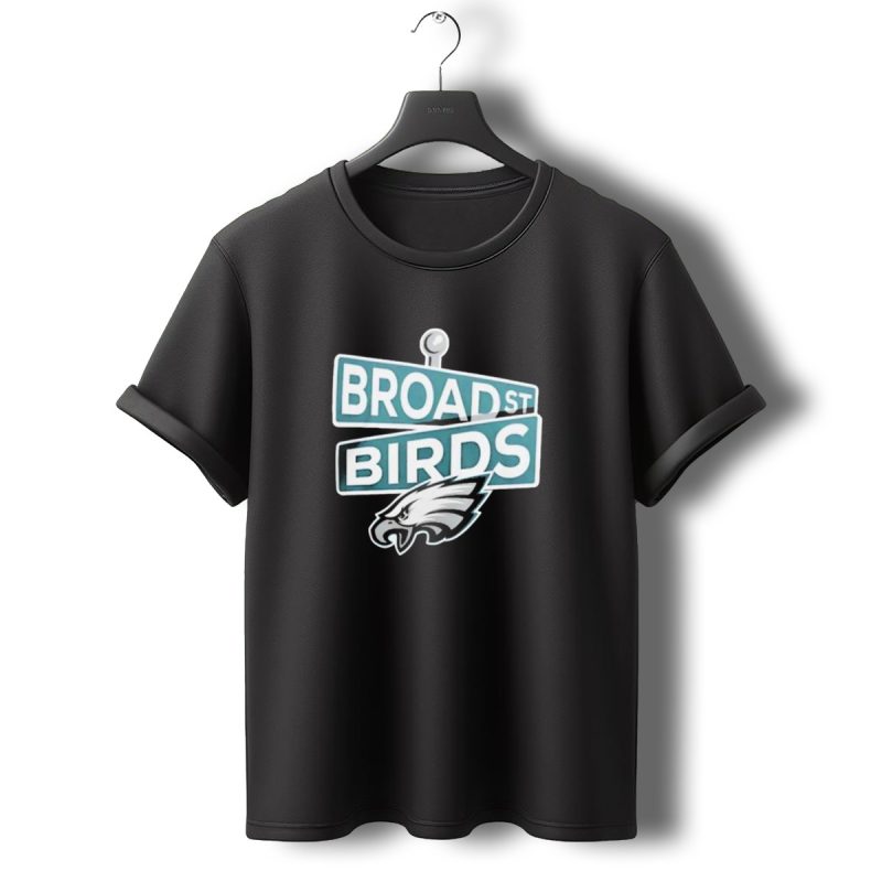 Philadelphia Eagles Broad St Birds Iconic Team Spirit T Shirt T Shirt 0 1