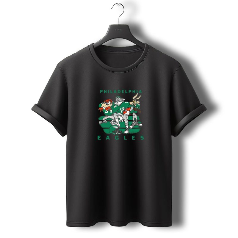 Philadelphia Eagles Cartoon Super Bowl T Shirt T Shirt 0 1