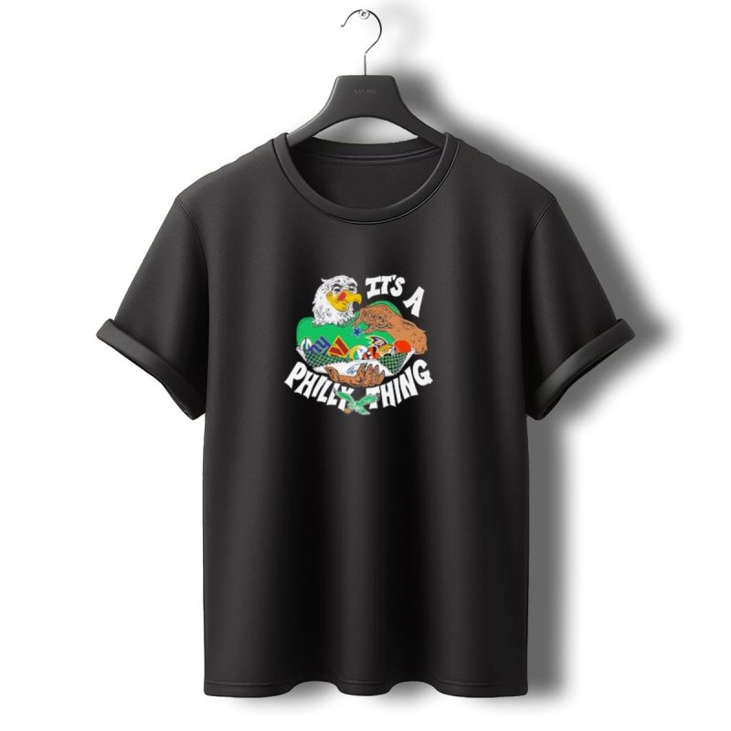 Philadelphia Eagles Christmas Its A Philly Thing With Eagle Holding Giants And Cowboys T Shirt T Shirt 0 1