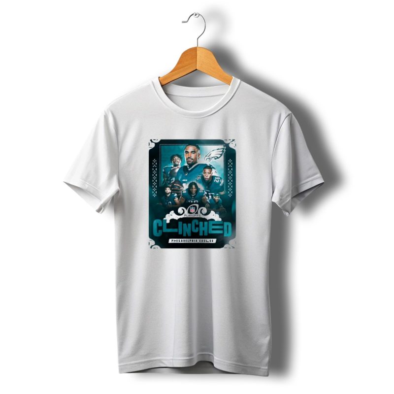 Philadelphia Eagles Clinched Playoff 2024 Playoffs Achievement T Shirt T Shirt 1 1