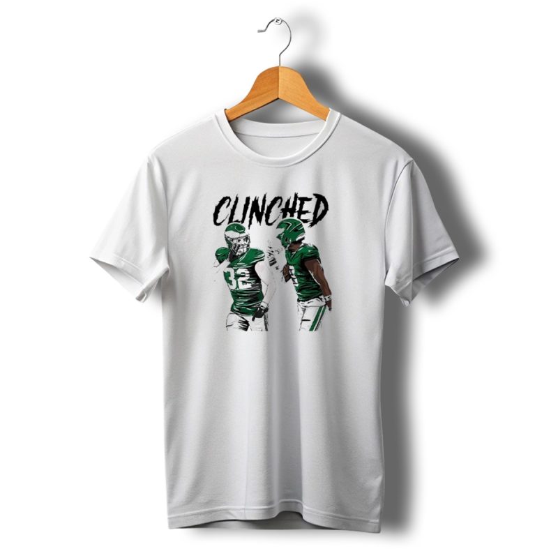 Philadelphia Eagles Clinched Reed Blankenship Cj Gardner Johnson Football Players Illustration T Shirt T Shirt 1 1