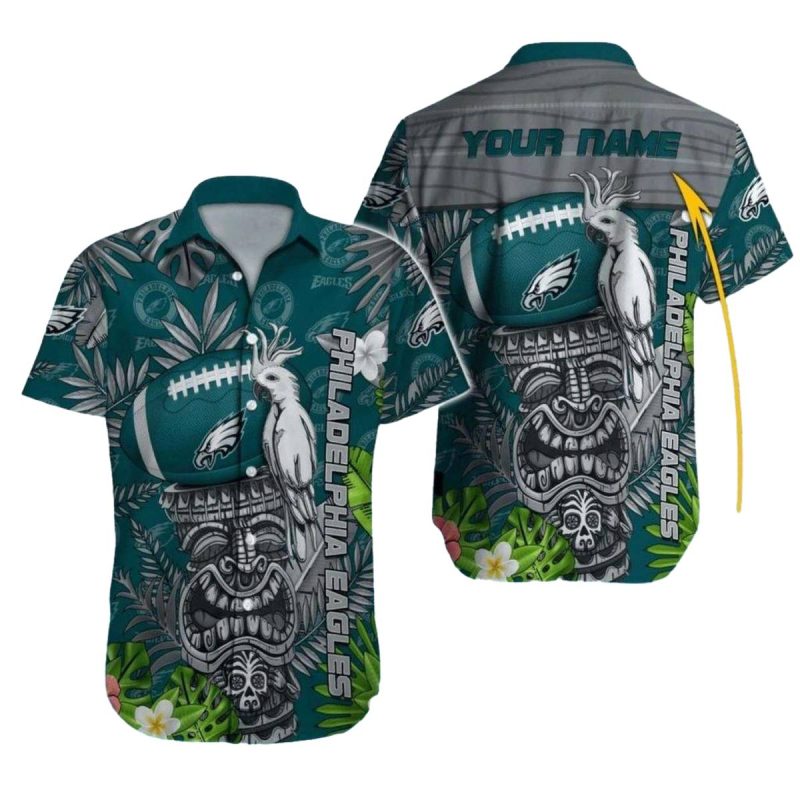 Philadelphia Eagles Custom Tiki Hawaiian Shirt Jungle 1 3 1024X1024 1