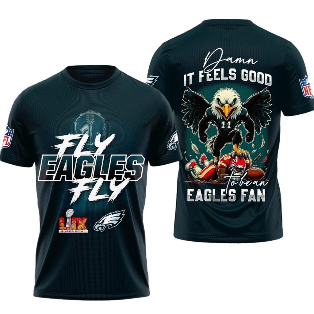Philadelphia Eagles Damn It Feels Good To Be An Eagles Fan Aop T Shirt