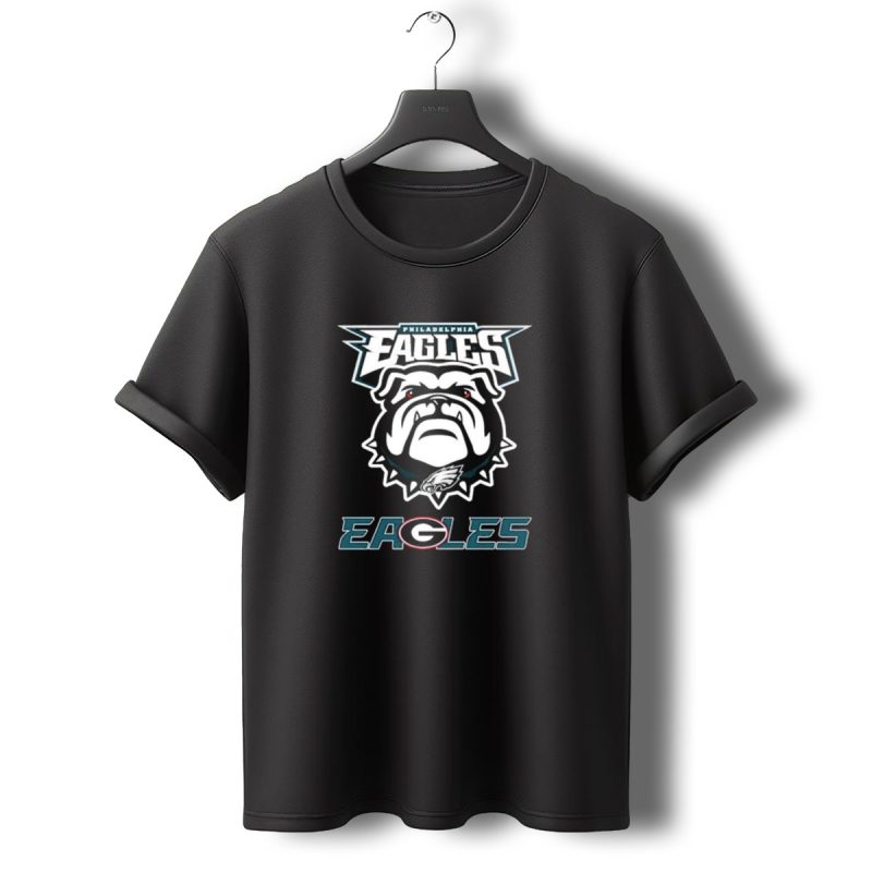 Philadelphia Eagles Dawgs Bulldogs Eagle Logo Bulldog T Shirt T Shirt 0 1