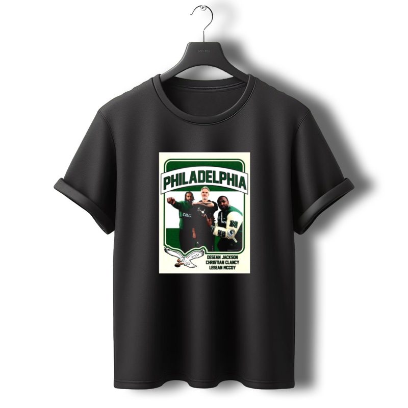 Philadelphia Eagles Desean Jackson Christian Clancy Lesean Mccoy T Shirt T Shirt 0 1