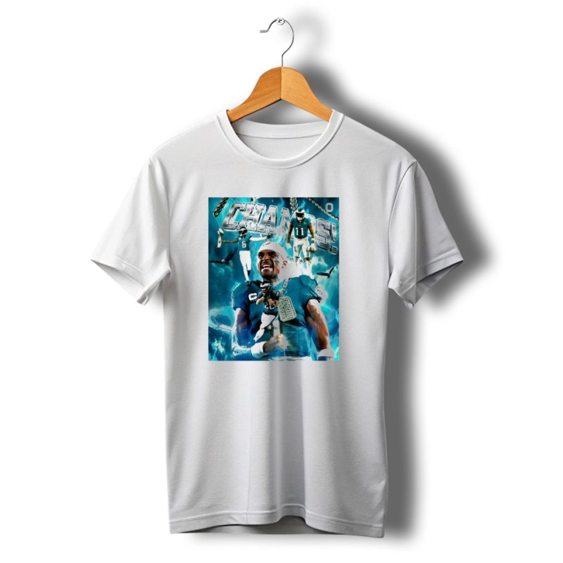 Philadelphia Eagles Devonta Smith Saquon Barkley Champs 2024 Football Celebration T Shirt T Shirt 1 1