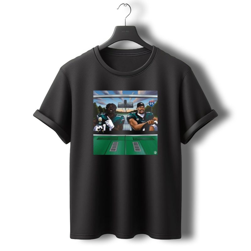 Philadelphia Eagles Driving Nfc East With Interstate 95 Dominance T Shirt T Shirt 0 1