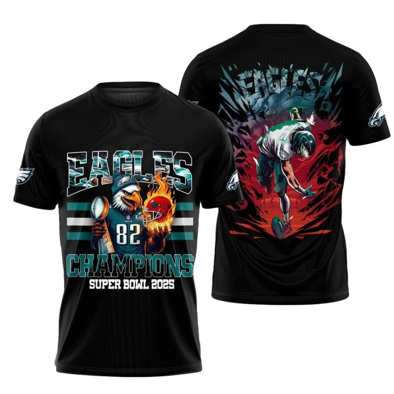 Philadelphia Eagles Fight Player Aop T Shirt