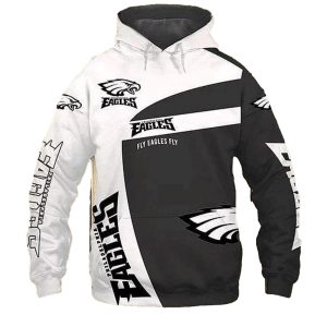 Philadelphia Eagles Fly Eagles Fly All Over Print Hoodie