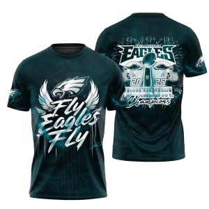 Philadelphia Eagles Fly Eagles Fly 2025 AOP T-Shirt