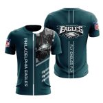 Philadelphia Eagles Fly Eagles Fly Green AOP T-Shirt