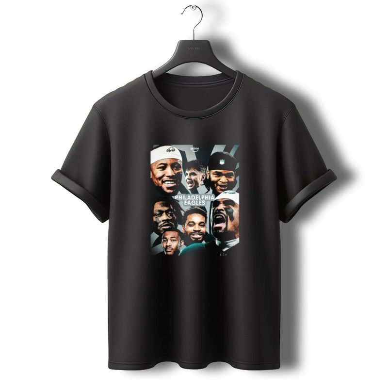 Philadelphia Eagles Fly Eagles Fly Super Bowl Lix Reign Supreme Sunday Faces T Shirt T Shirt 0 1
