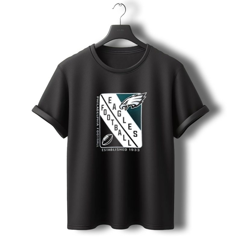 Philadelphia Eagles Football Shield Logo Established 1933 T Shirt T Shirt 0 1