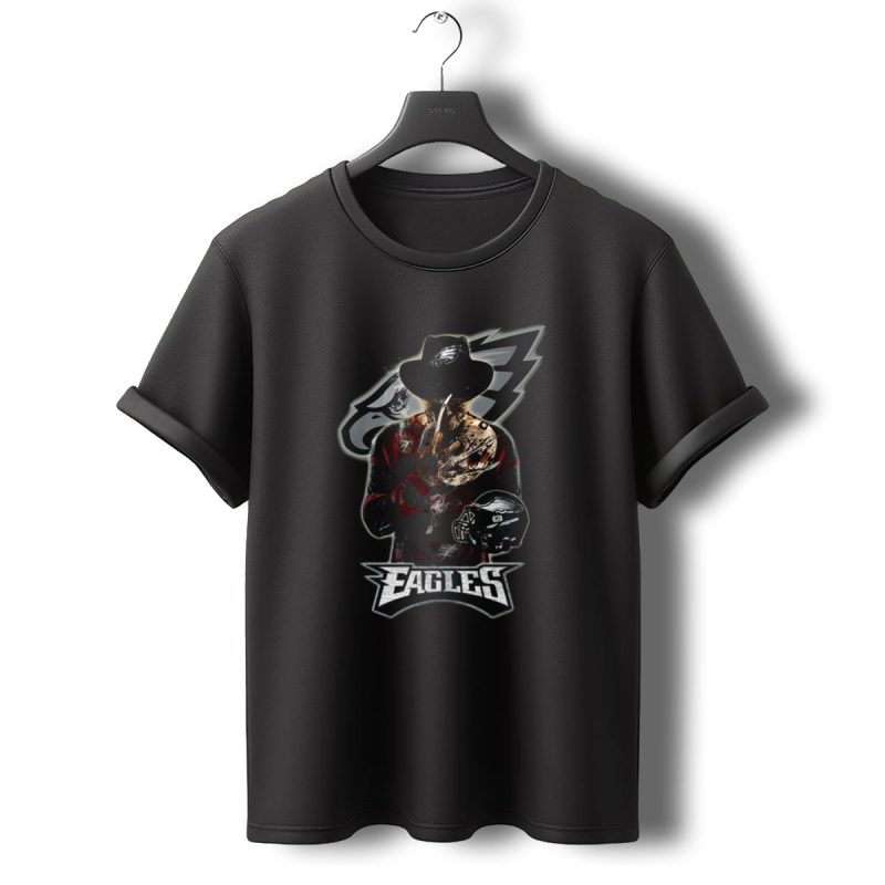 Philadelphia Eagles Freddy Krueger Crossover Fan T Shirt T Shirt 0 1