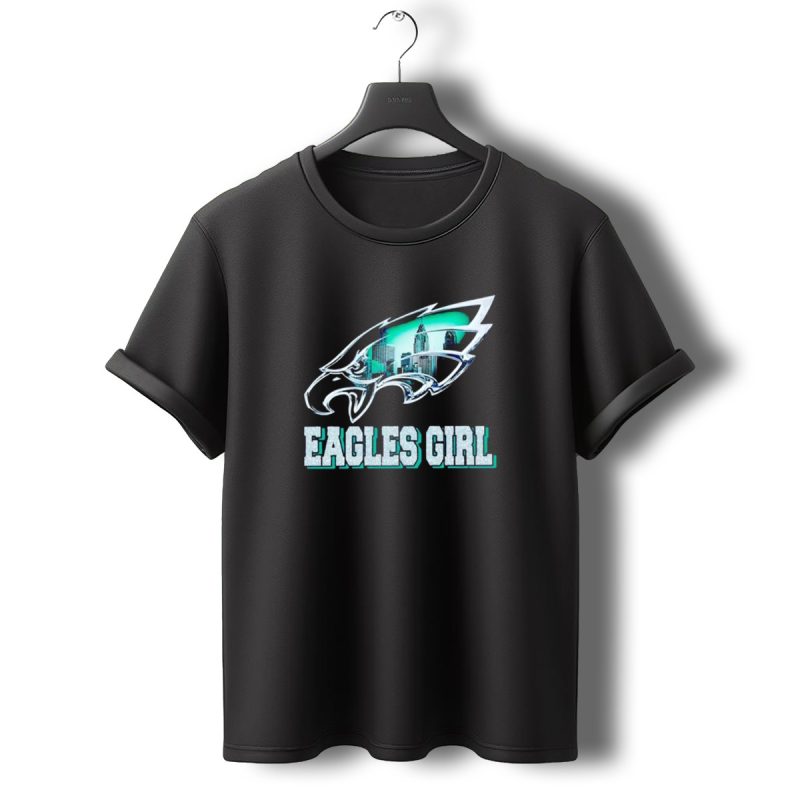 Philadelphia Eagles Girl Fly Eagles Fly Skyline T Shirt T Shirt 0 1