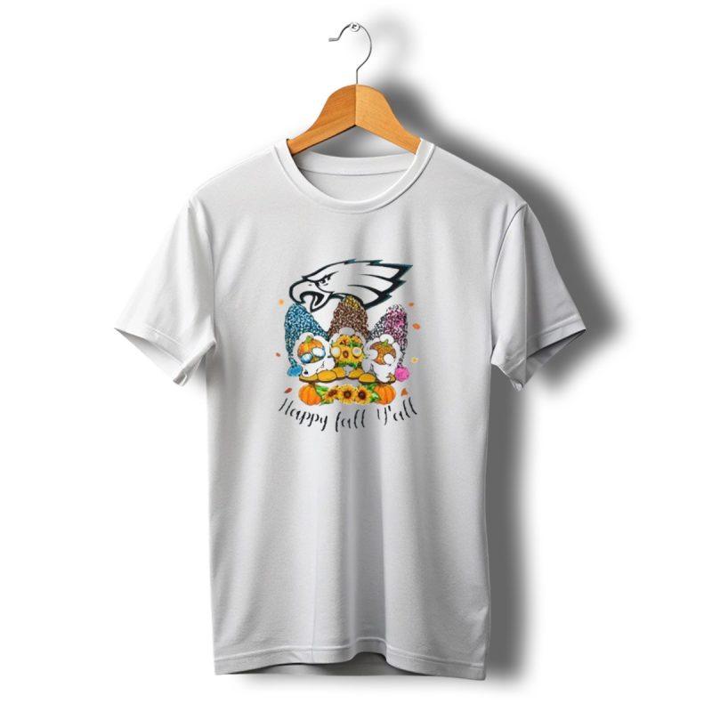 Philadelphia Eagles Gnomes With Happy Fall Yall T Shirt T Shirt 1 1