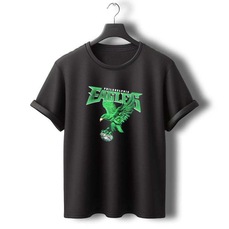 Philadelphia Eagles Green Soaring Eagle T Shirt T Shirt 0 1