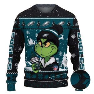 Philadelphia Eagles Grinch Stolen Christmas 2025 Grinchmas Ugly Sweater