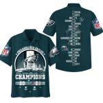 Philadelphia Eagles Name Players Hawaiian Shirt