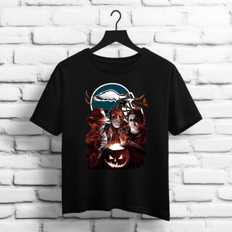 Philadelphia Eagles Halloween Scream Team T Shirt 1 1