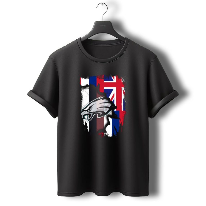Philadelphia Eagles Hawaii Flag Unity T Shirt T Shirt 0 1