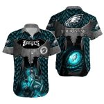 Personalized Philadelphia Eagles Dragon Scales And Eye Hawaiian Shirt
