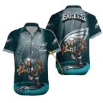 Personalized Philadelphia Eagles Fierce Eagle In Starry Night 2025 Hawaiian Shirt