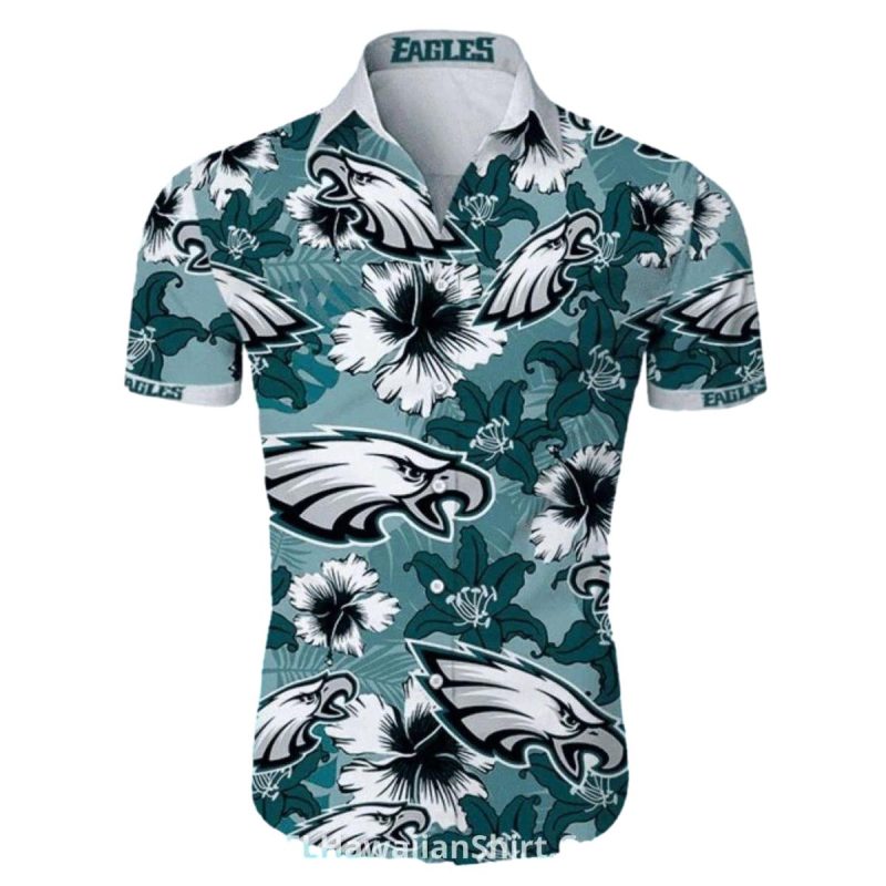Philadelphia Eagles Hawaiian Shirt Floral Hibiscus Print 1 3 1024X1024 1