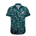 Philadelphia Eagles Football Ball Pattern Hawaiian Shirt