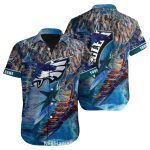 Philadelphia Eagles Marlin Fish Ocean Hawaiian Shirt