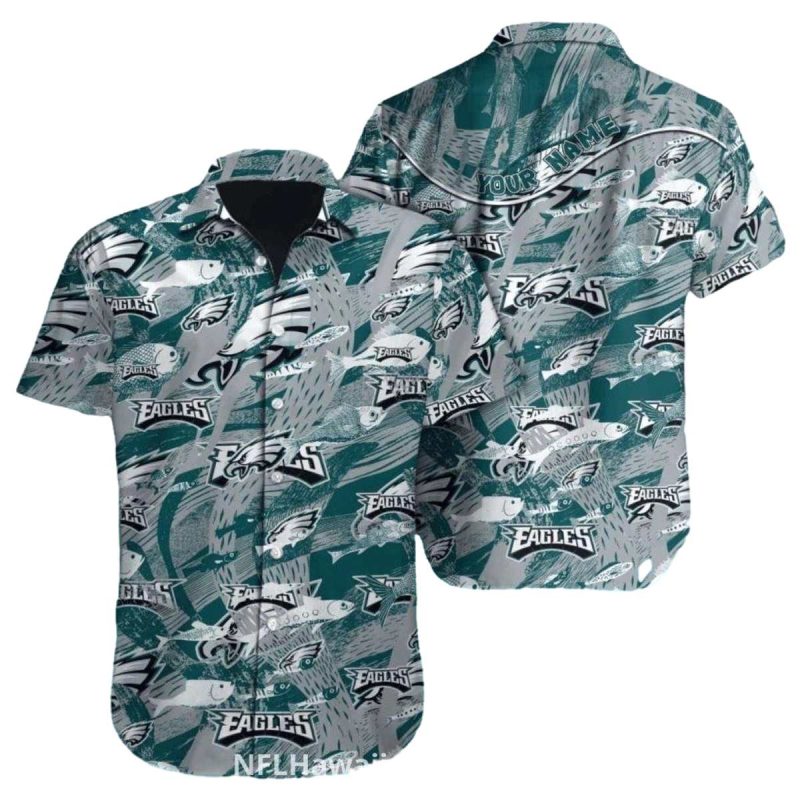 Philadelphia Eagles Hawaiian Shirt Ocean Fish And Wave Print 1 3 1024X1024 1