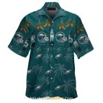 Philadelphia Eagles Palm Tree And Helmet Hawaiian Shirt