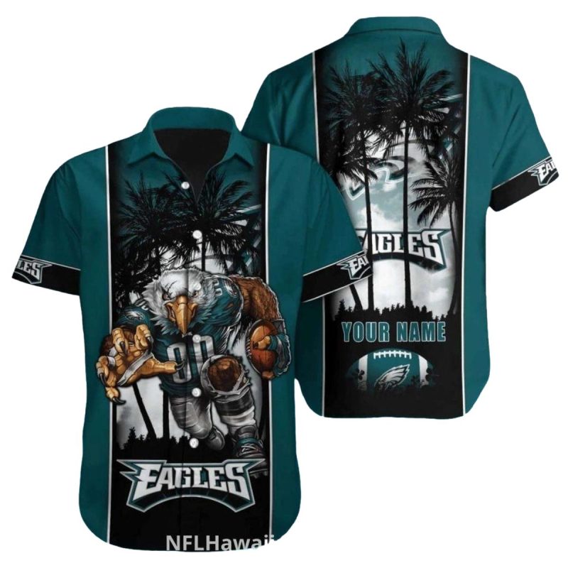 Philadelphia Eagles Hawaiian Shirt Palm Tree Night Theme 1 3 1024X1024 1