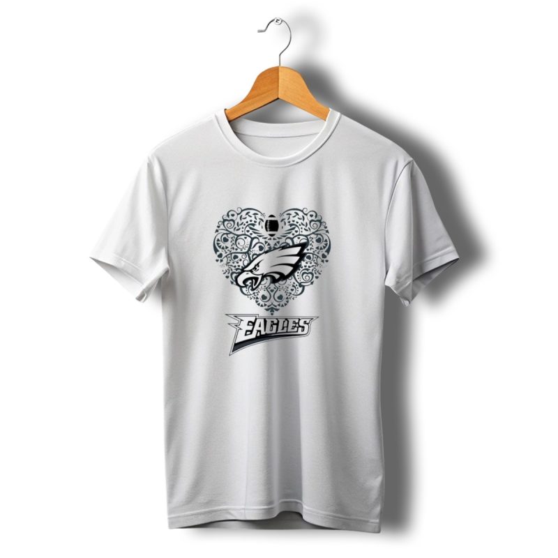 Philadelphia Eagles Heart Football Eagles T Shirt T Shirt 1 1