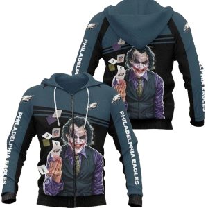 Philadelphia Eagles Joker All Over Print Hoodie