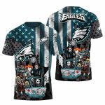 Philadelphia Eagles Horror Halloween AOP T-Shirt