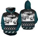 Philadelphia Eagles Ugly Christmas Pattern All Over Print Hoodie
