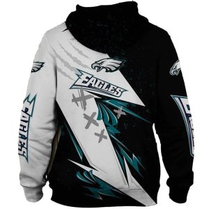 Philadelphia Eagles Hoodie Thunder graphic All Over Print Hoodie
