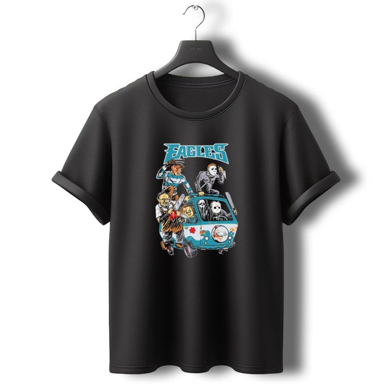 Philadelphia Eagles Horror Movie Characters Halloween Van T Shirt T Shirt 0 1